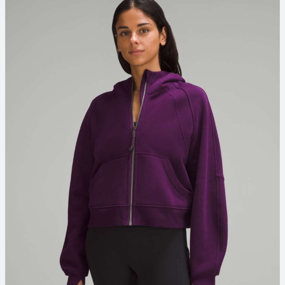 Full zip scuba hoodie Dramatic Magenta